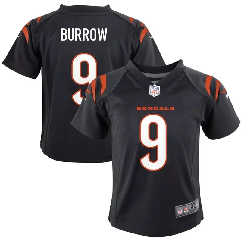 Joe Burrow Cincinnati Bengals Infant Game Jersey Black