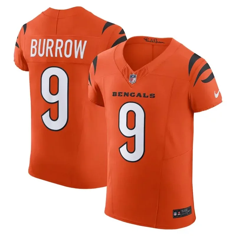 Joe Burrow Cincinnati Bengals Vapor Fuse Elite Jersey Orange