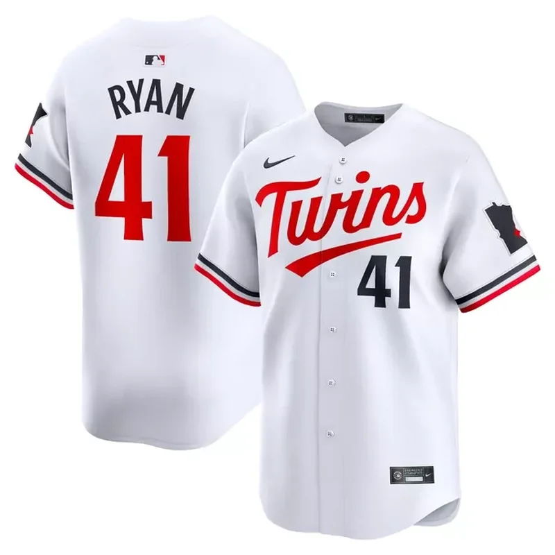 Minnesota Twins Womens Home Team Logo Jersey White - Image 5