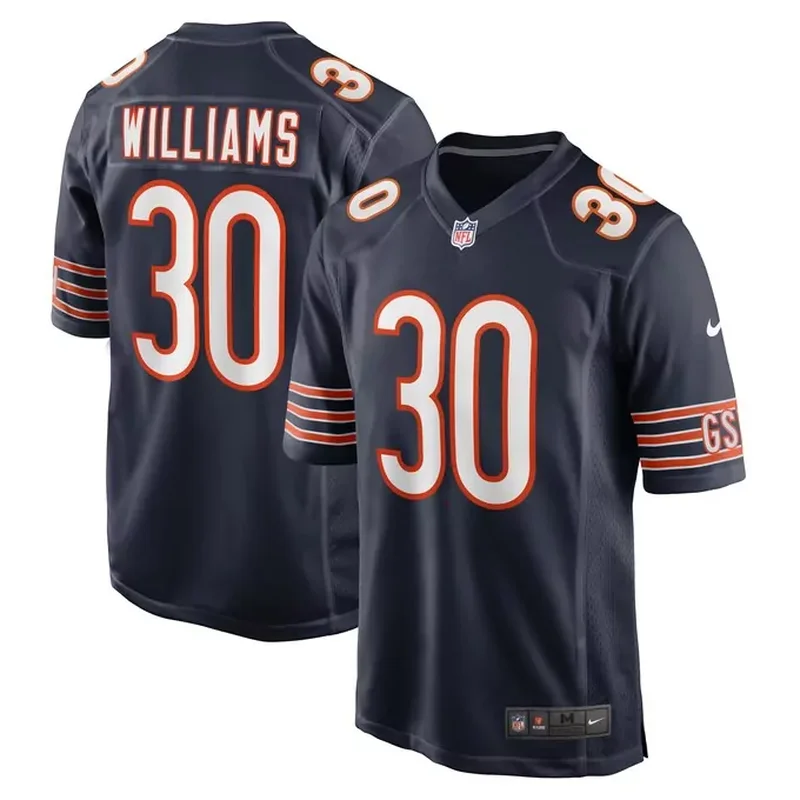 Joejuan Williams Chicago Bears Game Jersey Navy