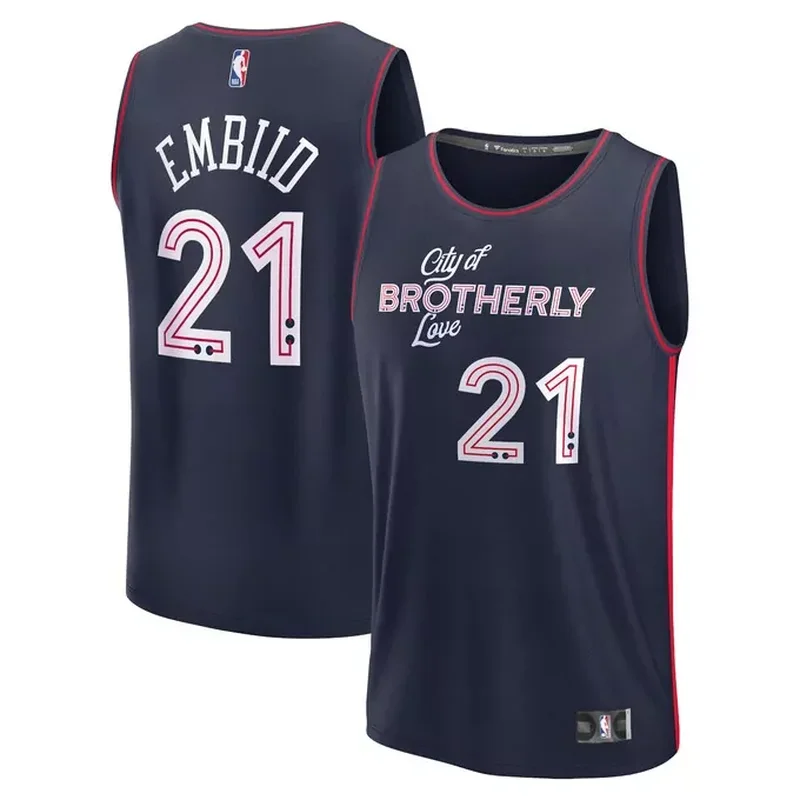 Joel Embiid Philadelphia 76ers Fast Break Player Jersey Icon Edition Royal - Image 5