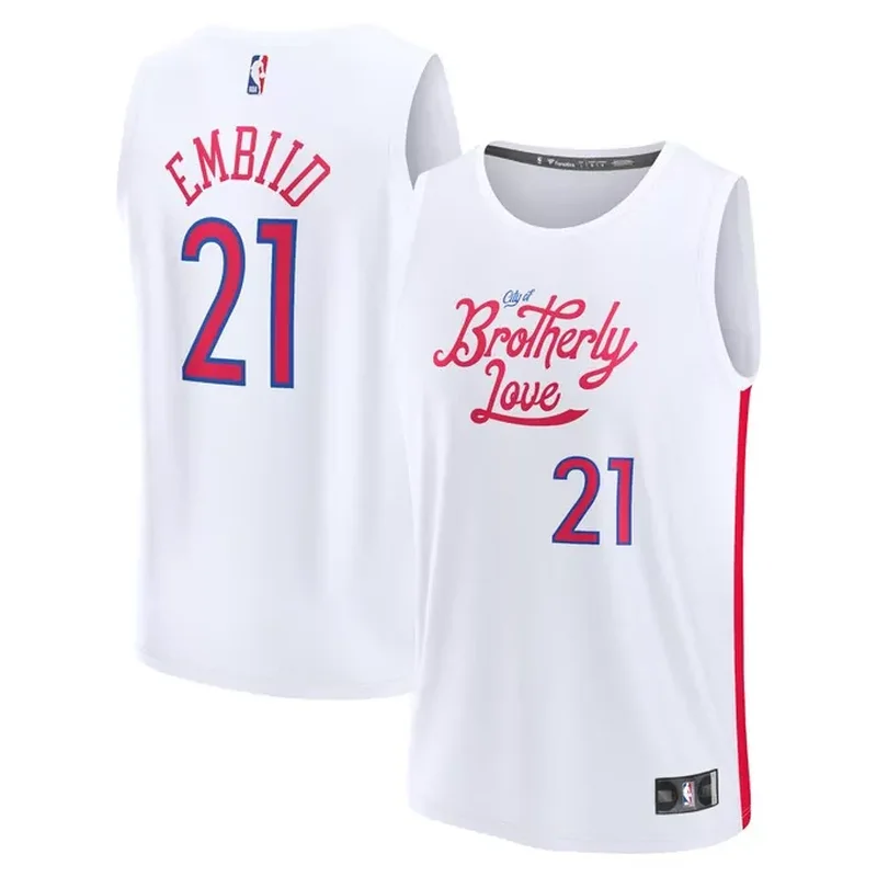 Joel Embiid Philadelphia 76ers Fast Break Player Jersey Icon Edition Royal - Image 4