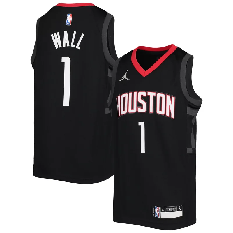 Jalen Green Houston Rockets 2021 NBA Draft First Round Pick Jersey Red - Icon Edition NBA - Image 5