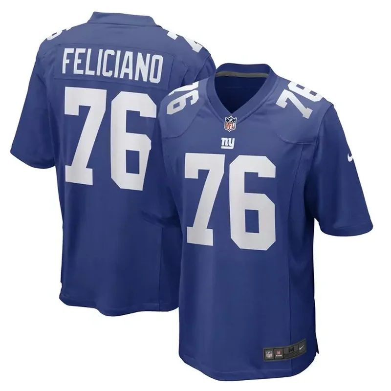 Jon Feliciano New York Giants Game Player Jersey Royal