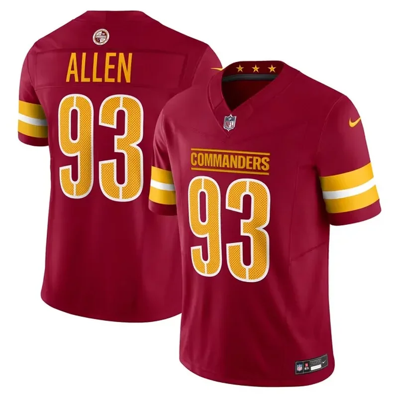 Kamren Curl Washington Commanders Game Jersey Burgundy - Image 3