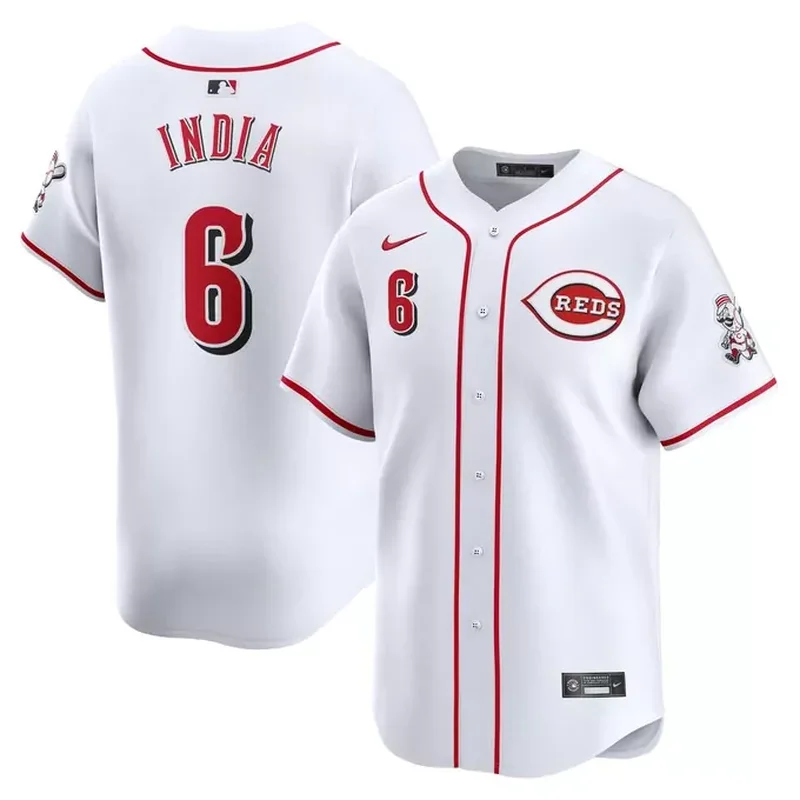 Barry Larkin Cincinnati Reds Cooperstown Collection Mesh Batting Practice Button-Up Jersey Black - Image 4