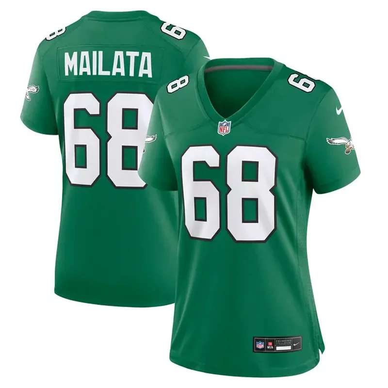 AJ Brown Philadelphia Eagles Vapor Fuse Jersey White - Image 4