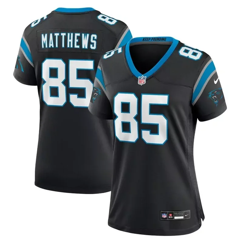 Xavier Woods Carolina Panthers Womens Team Game Jersey Black - Image 3