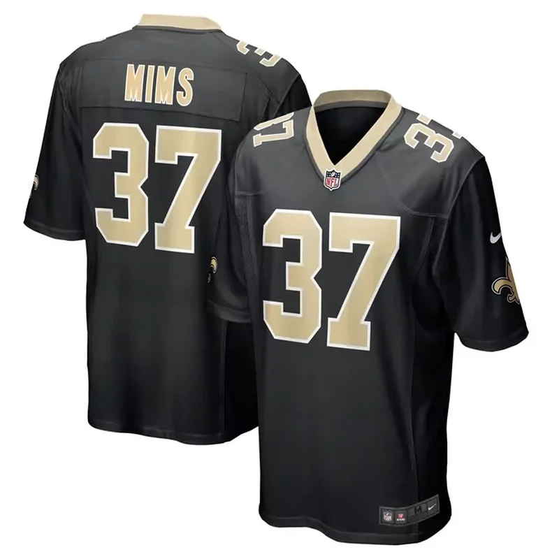 Jordan Mims New Orleans Saints Team Game Jersey Black