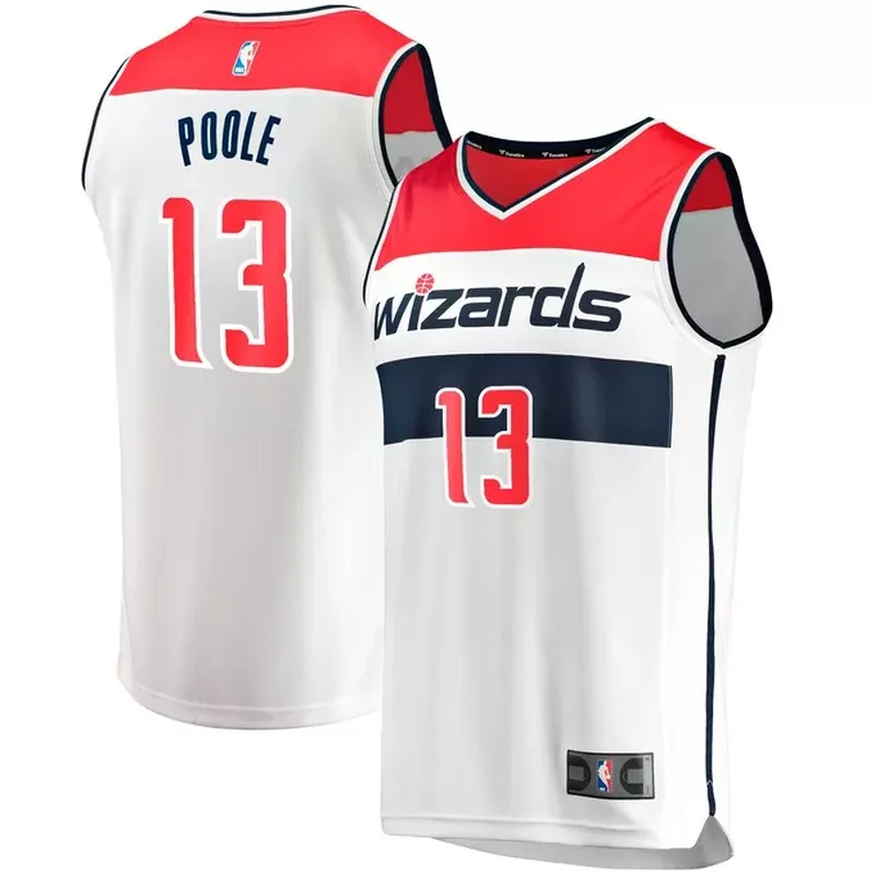 Jordan Poole Washington Wizards Fast Break Player Jersey Association Edition White
