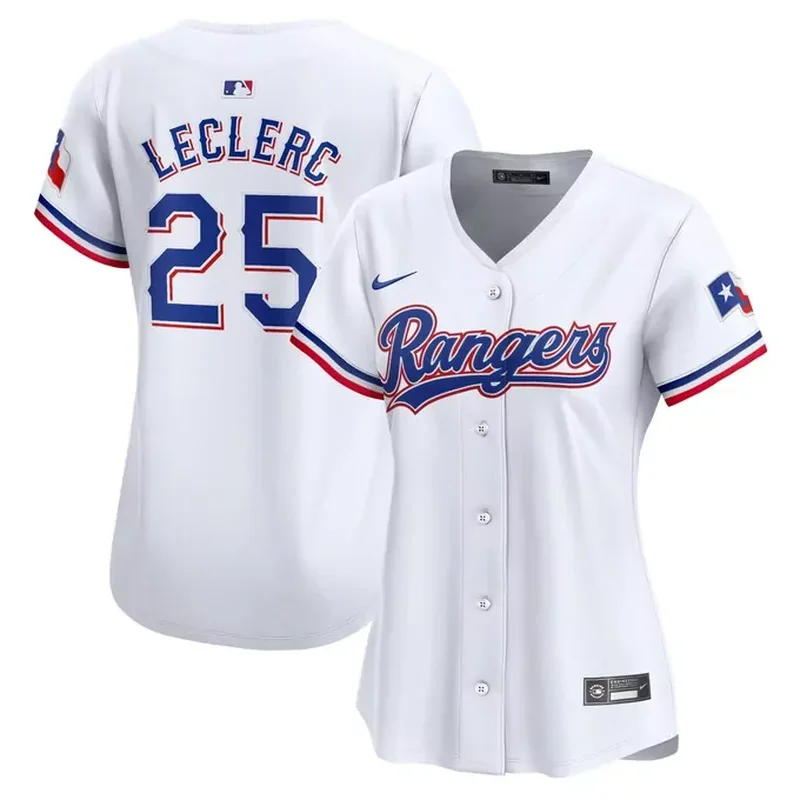 Jose Leclerc Texas Rangers Home Player Jersey White - Image 3