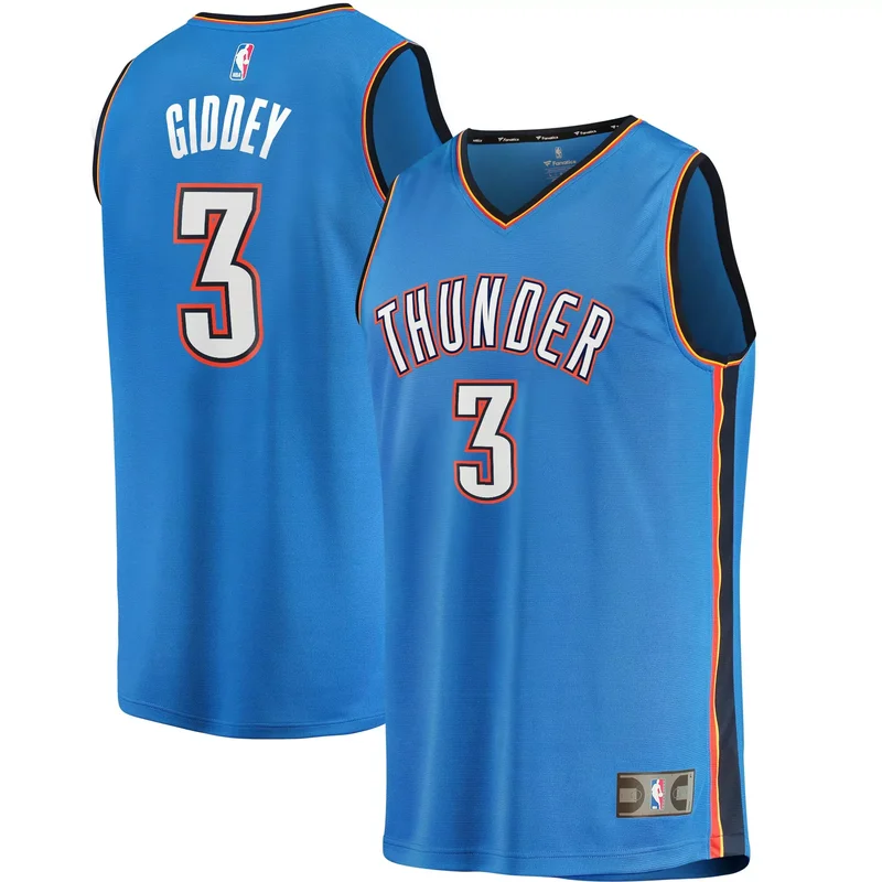 Aaron Wiggins Oklahoma City Thunder 2021/22 Fast Break Jersey - Icon Edition - Blue NBA - Image 3