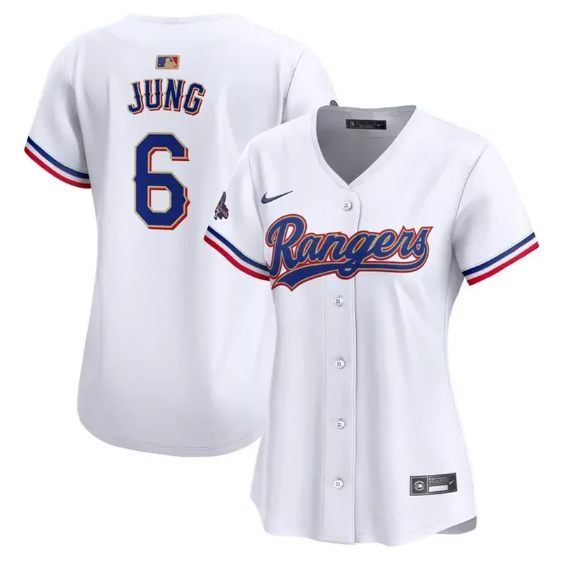Corey Seager Texas Rangers Womens Home Player Jersey White - Image 2