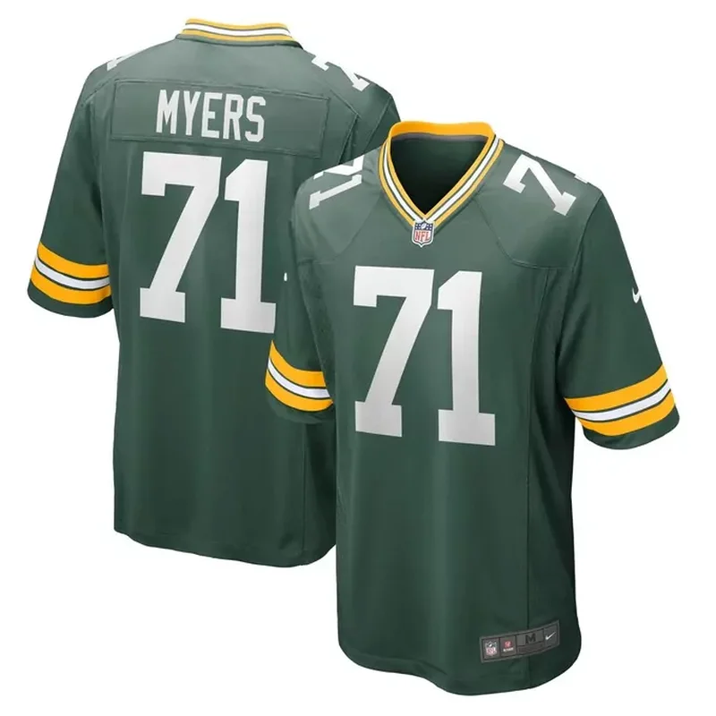Josh Myers Green Bay Packers Game Jersey Green