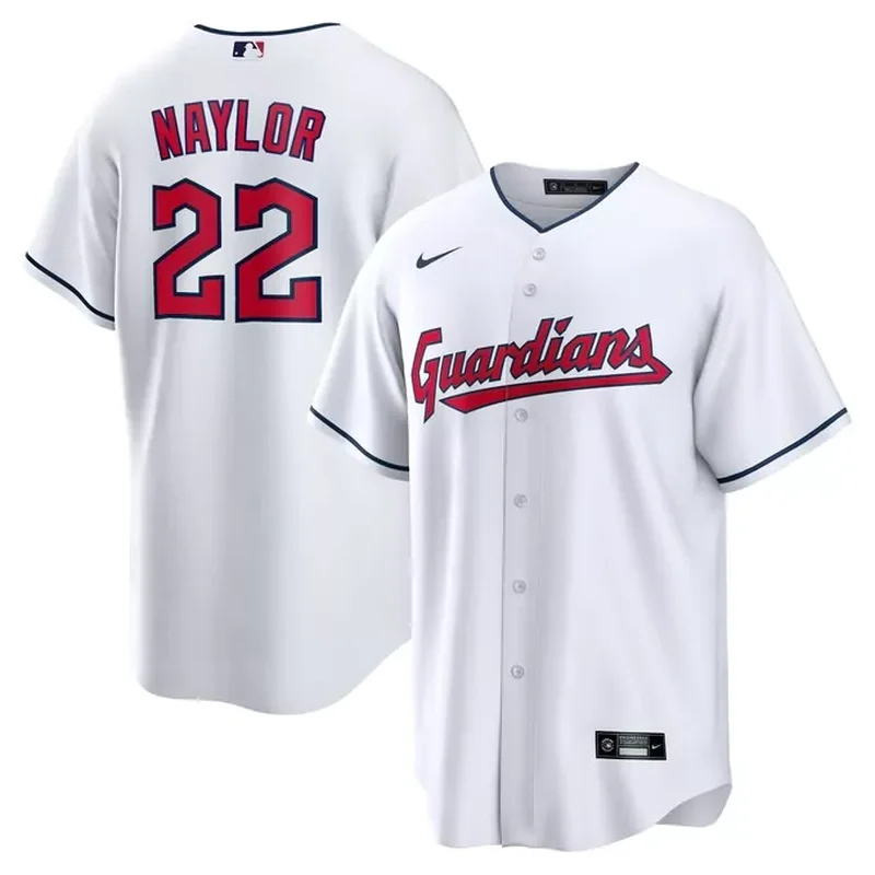 Cleveland Guardians Womens Custom Jersey White - Image 4