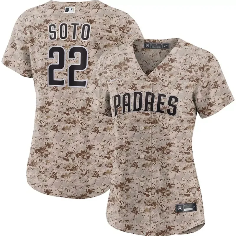 Juan Soto San Diego Padres Womens USMC Alternate Player Jersey Camo