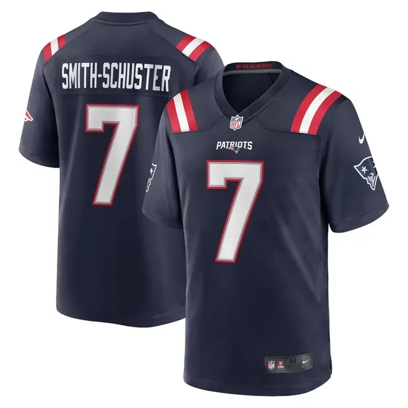 JuJu Smith-Schuster New England Patriots Game Player Jersey Navy