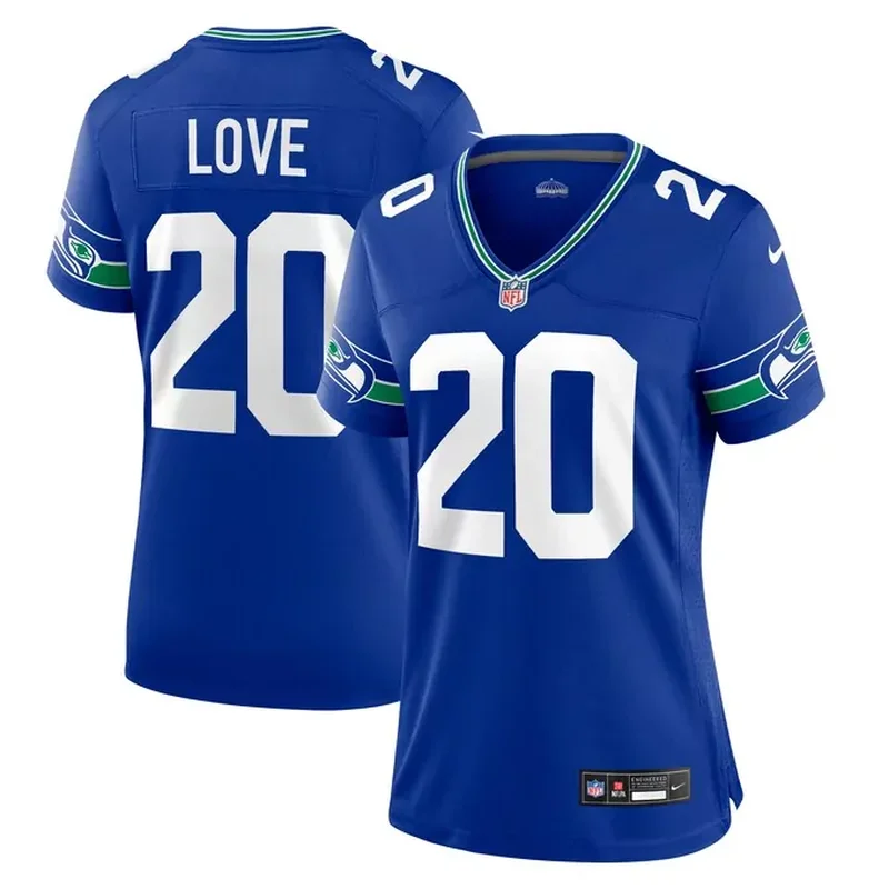 Julian Love Seattle Seahawks Womens Throwback Player Game Jersey Royal
