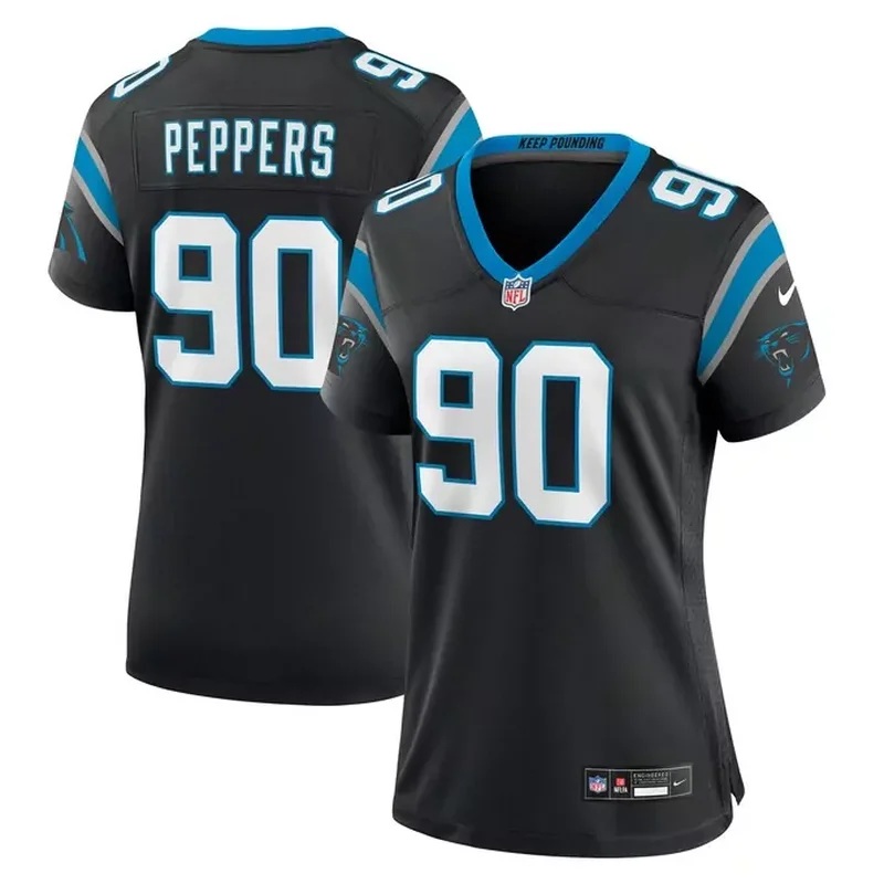 Julius Peppers Carolina Panthers Womens Retired Player Game Jersey Black