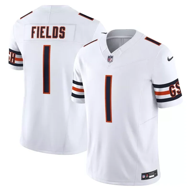 Justin Fields Chicago Bears Vapor Fuse Jersey White