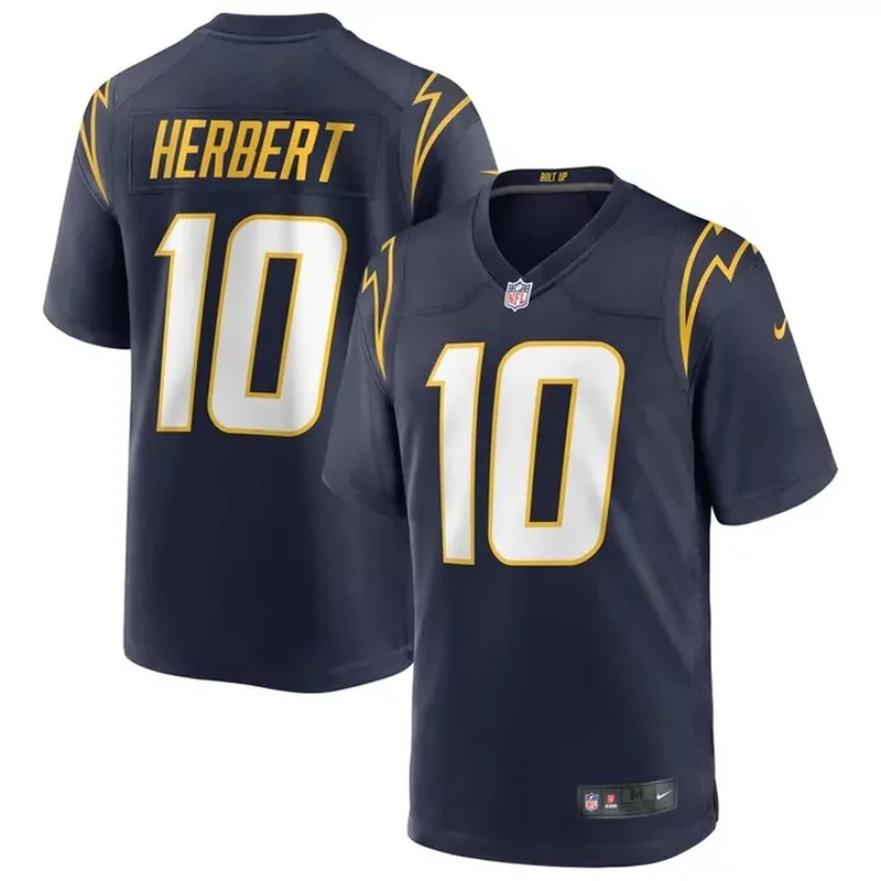 Justin Herbert Los Angeles Chargers Alternate Game Jersey Navy