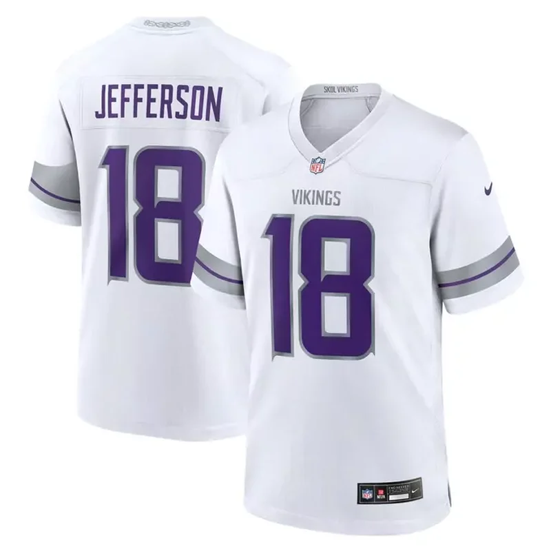 Justin Jefferson Minnesota Vikings Alternate Game Player Jersey White