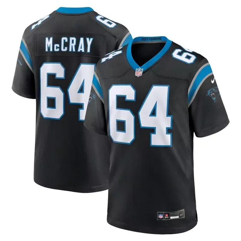 Raequan Williams Carolina Panthers Team Game Jersey Black - Image 5