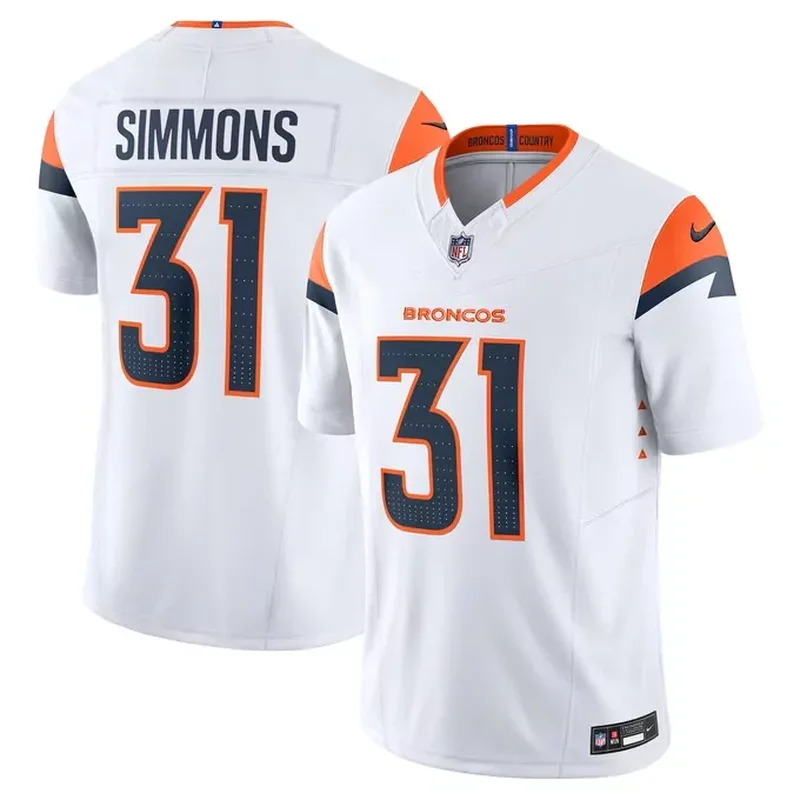 Justin Simmons Denver Broncos Vapor Fuse Jersey White