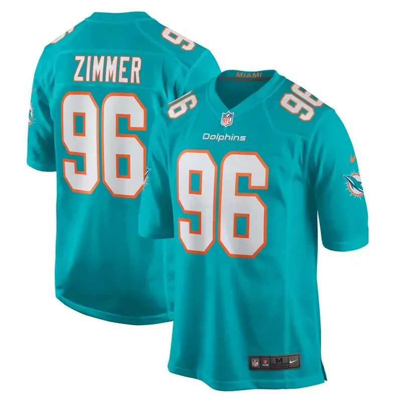 Quinton Bell Miami Dolphins Game Jersey Aqua - Image 2