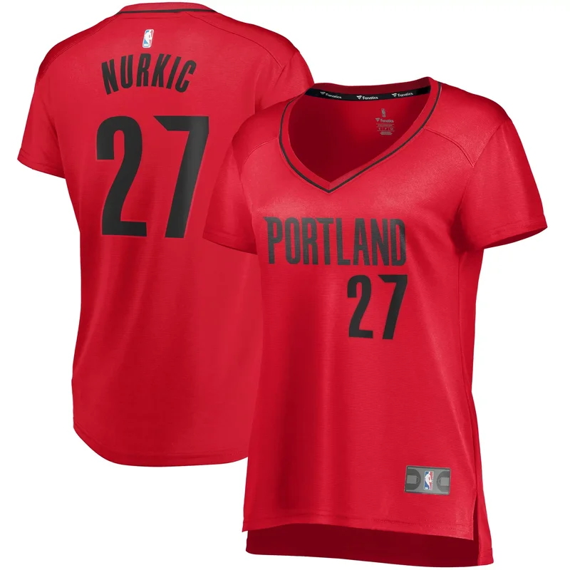 Keon Johnson Portland Trail Blazers 2021/22 Fast Break Jersey - Icon Edition - Black NBA - Image 4