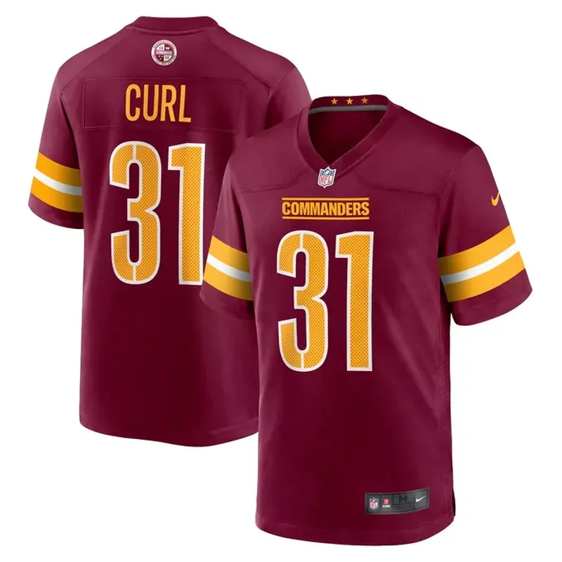 Kamren Curl Washington Commanders Game Jersey Burgundy