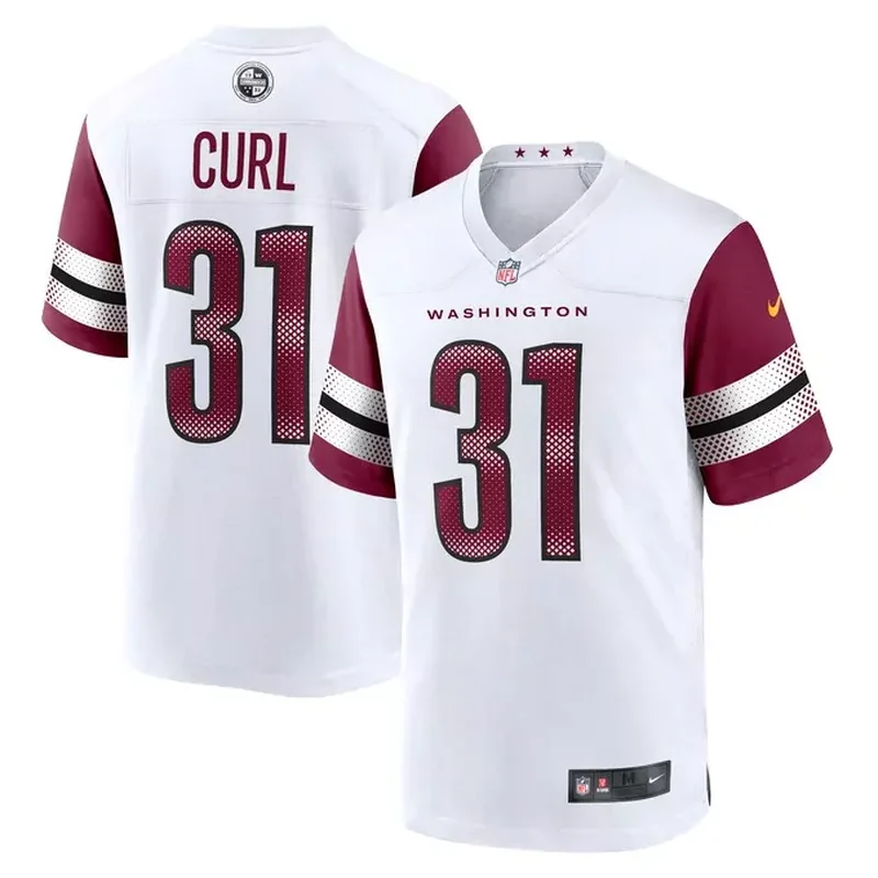 Kamren Curl Washington Commanders Game Jersey White