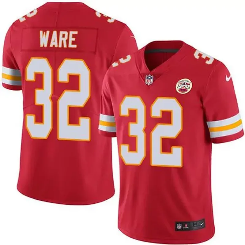 Kansas City Chiefs #32 Spencer Ware Black Men's Stitched Gold Salute To Service Jersey - Image 3