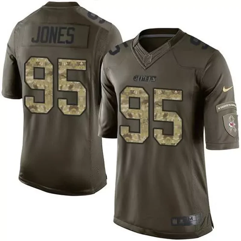 Kansas City Chiefs #95 Chris Jones Gold Super Bowl LIV 2020 Youth Stitched Inverted Legend 100th Season Jersey - Image 2