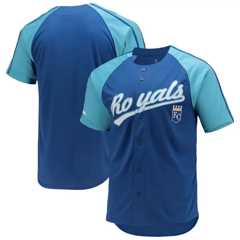 Kansas City Royals Stitches Button-Down Jersey Royal