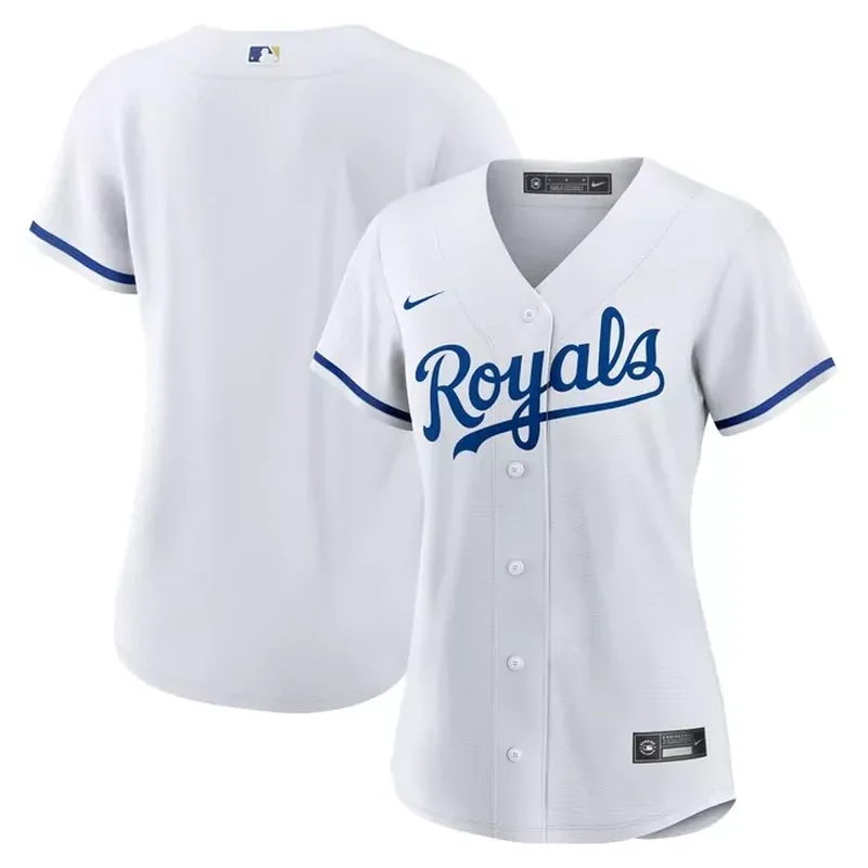Kansas City Royals Womens Home Team Logo Jersey White