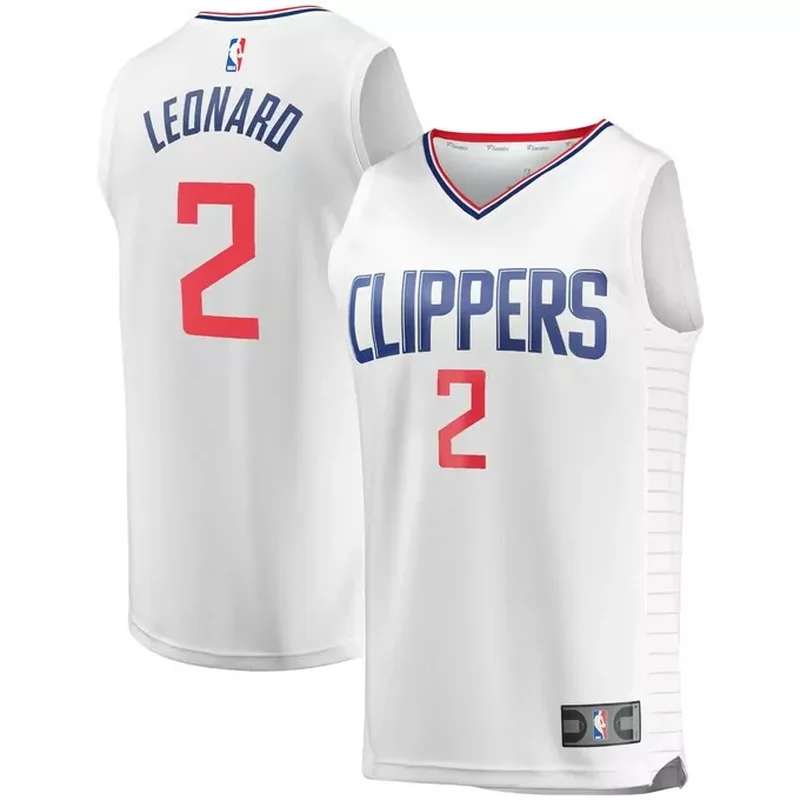 Kawhi Leonard LA Clippers Unisex Jersey Association Edition White - Image 4