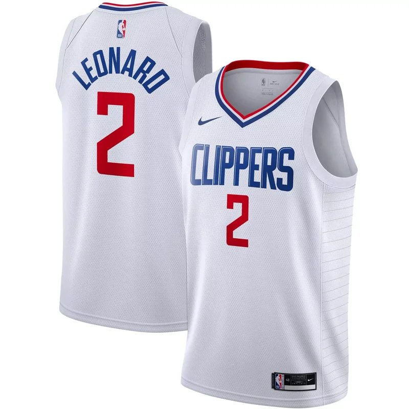 Kawhi Leonard La Clippers 2020/21 Jersey - White - Association Edition NBA