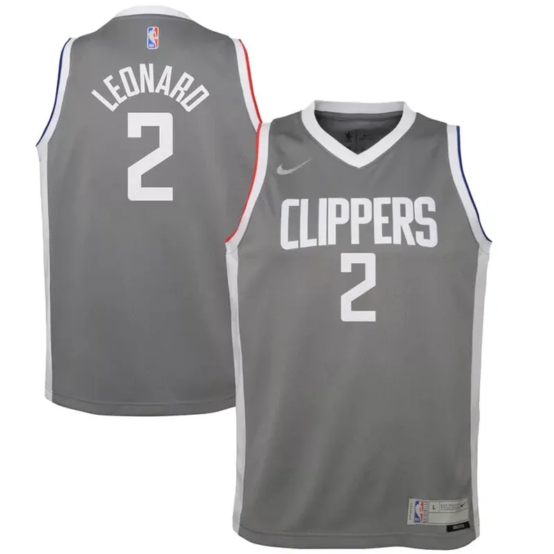 Kawhi Leonard LA Clippers 2019/20 Jersey Blue Icon Edition - Image 4