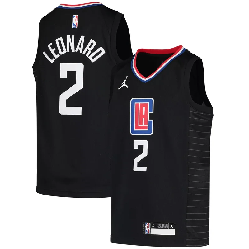 Paul George La Clippers 2020/21 Fast Break Player Jersey - Black - Statement Edition NBA - Image 5