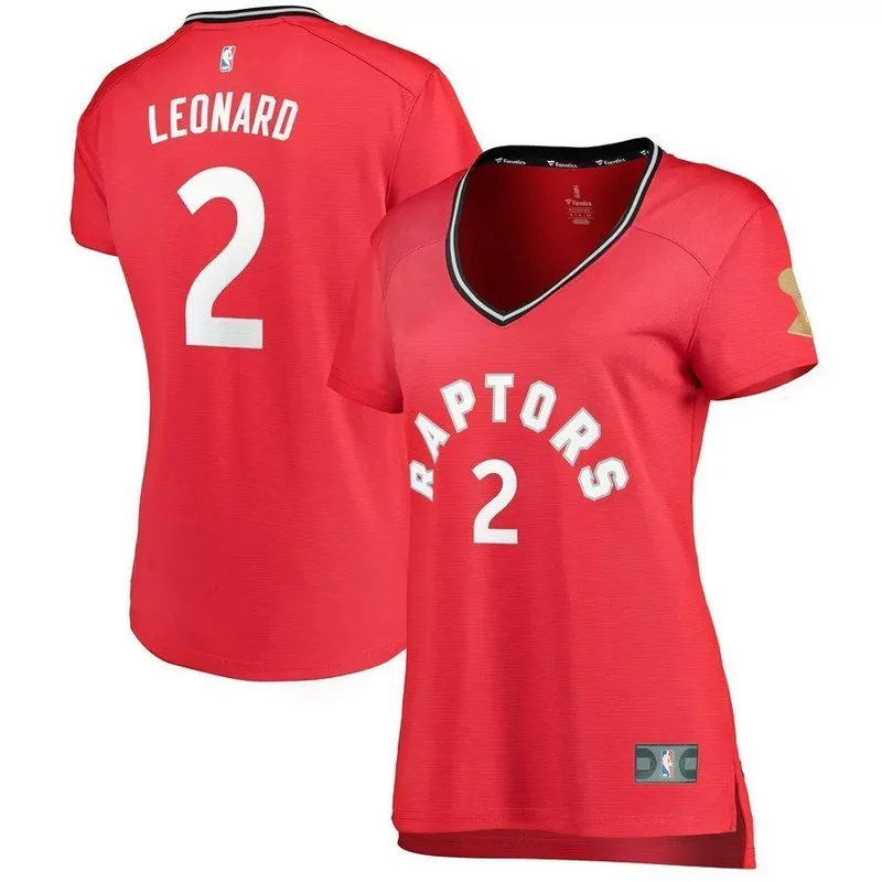 Kawhi Leonard Toronto Raptors 2019 NBA Finals Champions Fast Break Player Jersey Red Icon 2019