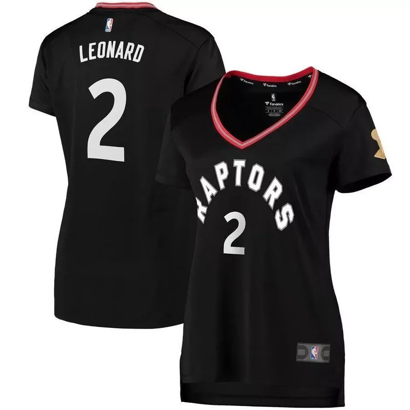 Kawhi Leonard Toronto Raptors NBA Finals Champions Fast Break Player Jersey Black Statement 2019