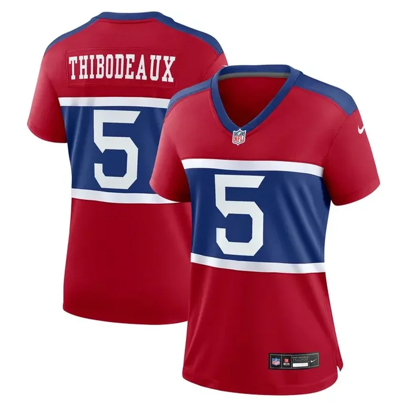 New York Giants Womens Classic Custom Game Jersey Royal - Image 3