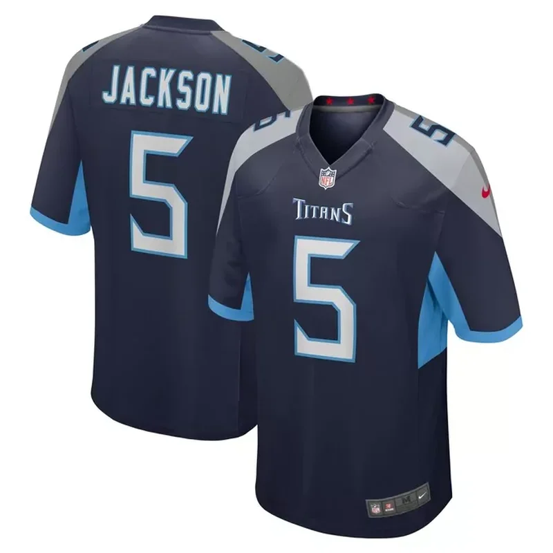 Kearis Jackson Tennessee Titans Team Game Jersey Navy