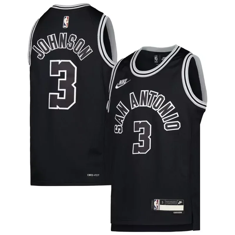 Tim Duncan San Antonio Spurs 1998/99 Classics NBA 75th Anniversary Diamond Jersey Black - Image 3