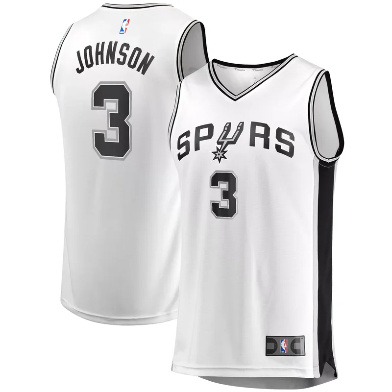 Jakob Poeltl San Antonio Spurs Fast Break Player Jersey - Icon Edition - Black NBA - Image 2
