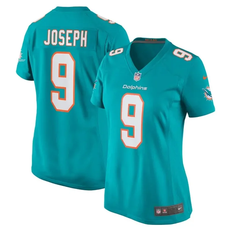 Channing Tindall Miami Dolphins Womens Game Player Jersey Aqua - Image 4