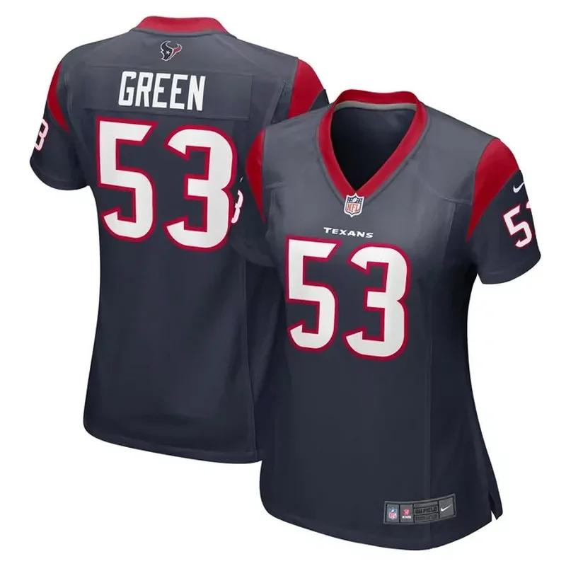 Nick Broeker Houston Texans Womens Team Game Jersey Navy - Image 3