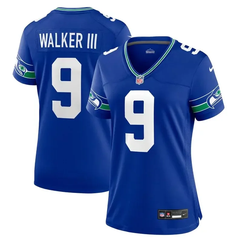 Kenny Easley Seattle Seahawks Throwback Retired Player Game Jersey Royal - Image 3