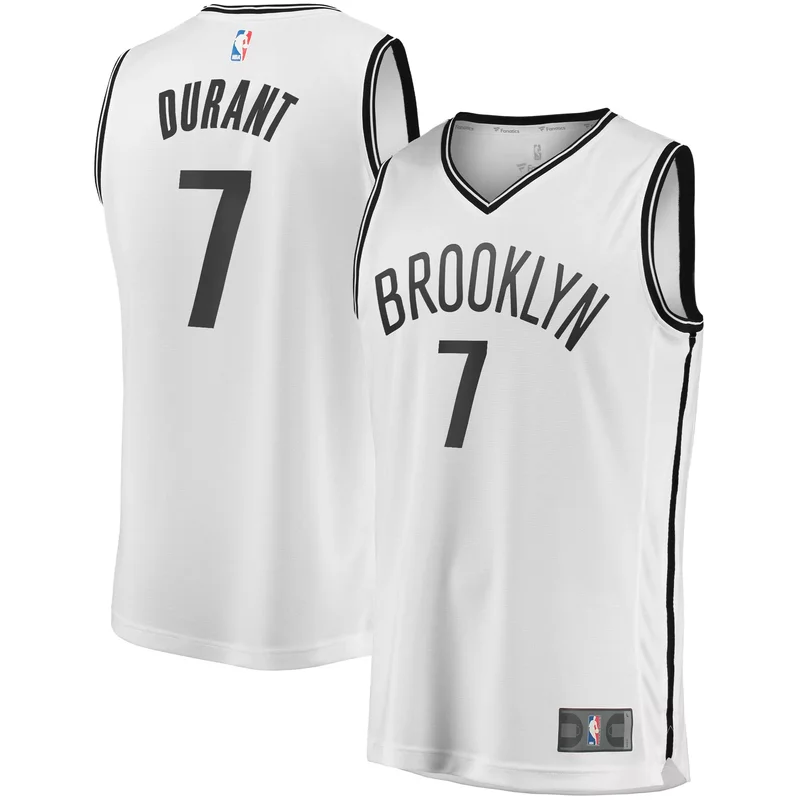 Kevin Durant Brooklyn Nets 2019 Fast Break Player Movement Jersey Association Edition White NBA - Image 5